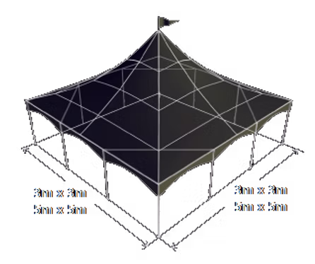 Pagoda 3×3 m a 5×5 m